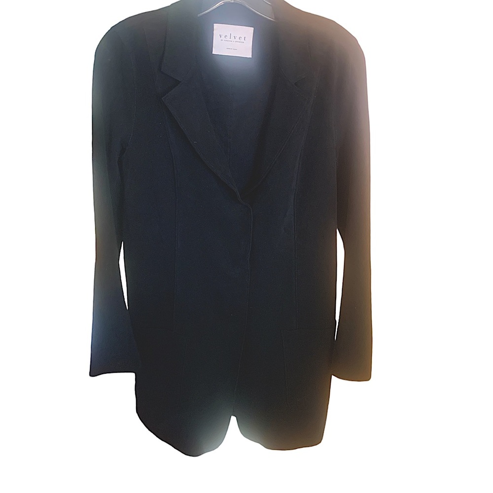 Velvet by Graham & Spencer black coat size small
